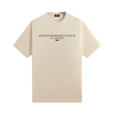 Pre-owned Kith For The Brooklyn Museum Sketch Tee 'sandrift' | Cream | Men's Size Xl In White