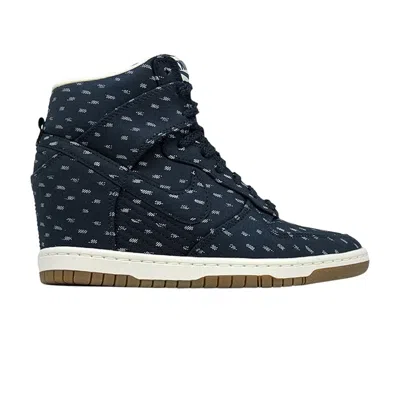 Pre-owned Nike Wmns Dunk Sku Hi Print 'obsidian' | Blue | Women's Size 8.5