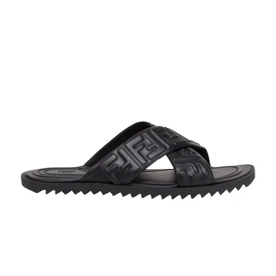 Pre-owned Fendi Slides 'black' | Men's Size 6