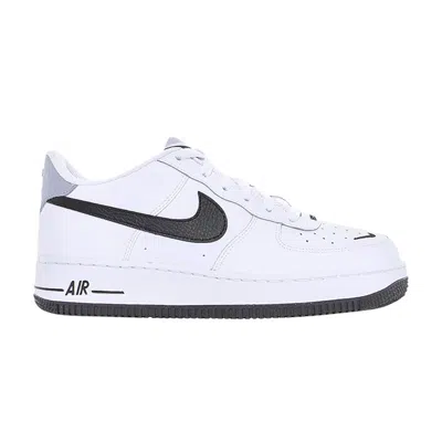 Pre-owned Nike Air Force 1 Lv8 Gs 'white Black Mini Swoosh' | Kid's Size 6.5