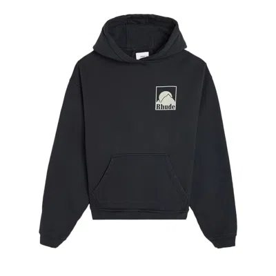 Pre-owned Rhude Moonlight Badge Hoodie 'vintage Black' | Men's Size Xl