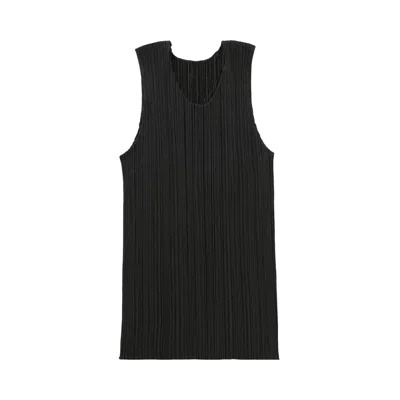 Pre-owned Issey Miyake Pleats Please  Basics Shirt 'black' | Women's Size 3