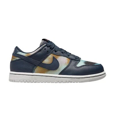 Pre-owned Nike Dunk Low Se Ps 'graffiti - Obsidian' | Multi-color | Kid's Size 2