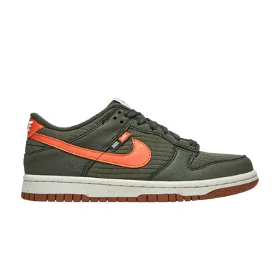 Pre-owned Nike Dunk Low Se Next Nature Gs 'toasty - Sequoia' | Green | Kid's Size 8.5