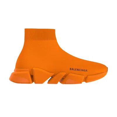 Pre-owned Balenciaga Wmns Speed 2.0 Sneaker 'neon Orange' | Women's Size 37