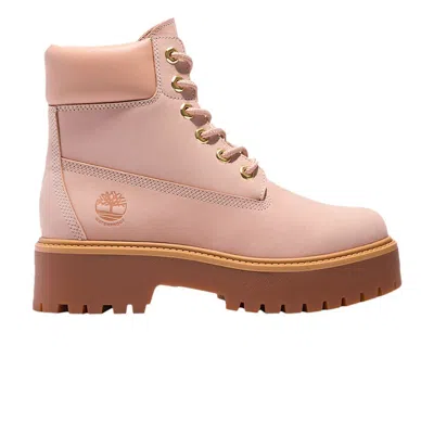 Pre-owned Timberland Wmns Stone Street 6 Inch Waterproof Platform Boot 'light Pink' | Women's Size 7.5