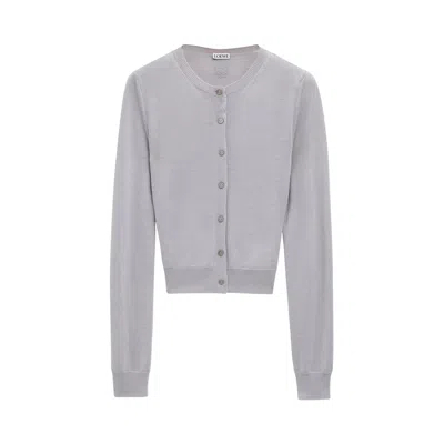 Pre-owned Loewe Draped Cardigan 'light Grey' | Women's Size S
