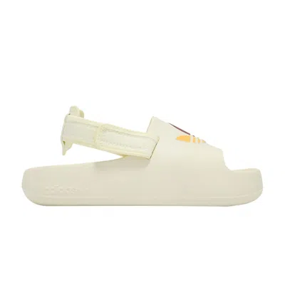 Pre-owned Adidas Originals Adidas Adifom Adilette Slide J 'cream Active Purple Scarlet' | Kid's Size 6