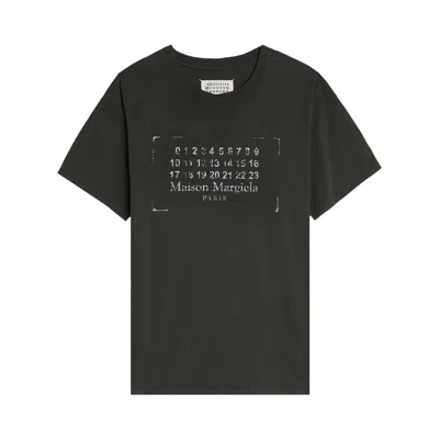 Pre-owned Maison Margiela Ring Spun Jersey T-shirt 'washed Black' | Women's Size S