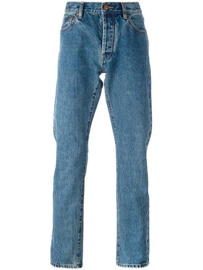 Shop Han Kjobenhavn Drop Crotch Jeans In Blue