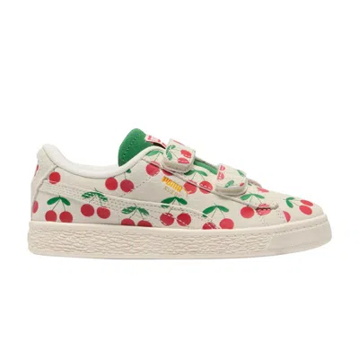 Pre-owned Puma Bebe De Pino X Suede Classic 21 Little Kid 'frosted Ivory Cherries' | Cream | Kid's Size 1.5