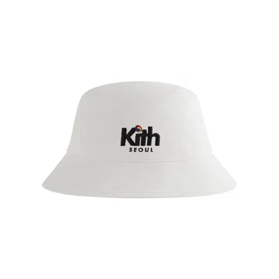 Pre-owned Kith Seoul Dawson Bucket Hat 'white' | Men's Size Onesize