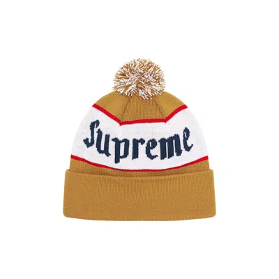 Pre-owned Supreme Alpine Beanie 'mustard' | Yellow | Men's Size Onesize