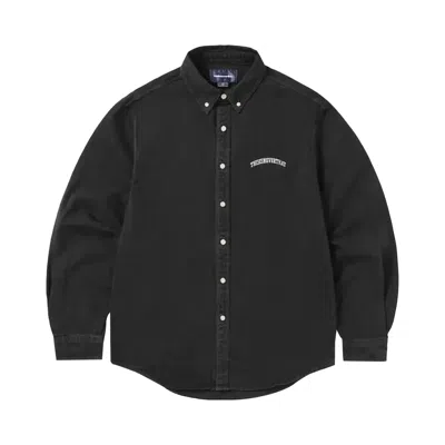 Pre-owned Thisisneverthat Washed Denim Shirt 'black' | Men's Size Xl
