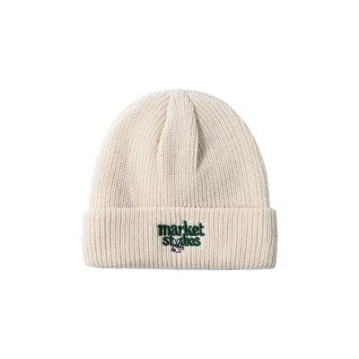 Pre-owned Market Studios Beanie 'cream' | White | Men's Size Onesize