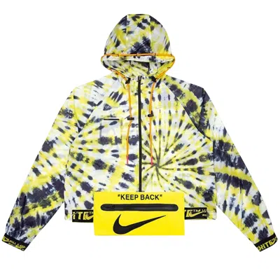 Pre-owned Off-white X Nike Women's Nrg Aop Jacket 'volt' | Multi-color | Women's Size Xxl