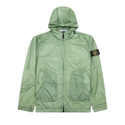Pre-owned Stone Island Packable Hooded Jacket 'sage' | Green | Men's Size M