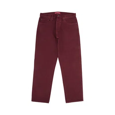 Pre-owned Supreme Regular Jean 'red' | Men's Size 32