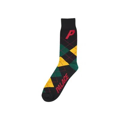 Pre-owned Palace Argyll Sock 'rasta' | Multi-color | Men's Size Onesize