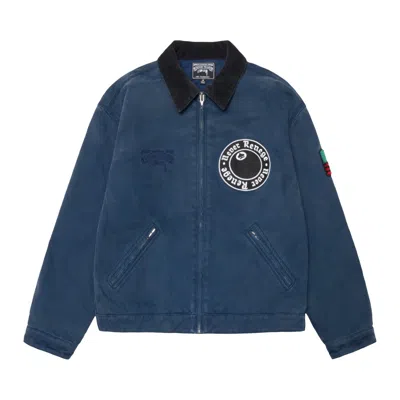 Pre-owned Stussy X Denim Tears Canvas Jacket 'blue' | Men's Size Xl