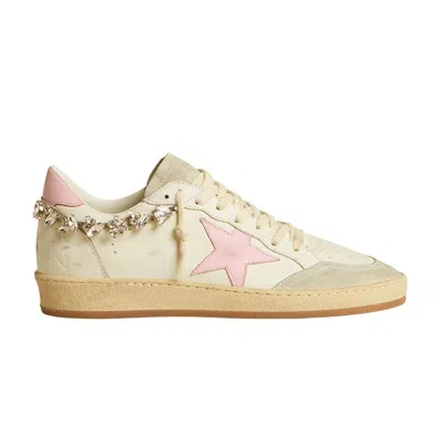 Pre-owned Golden Goose Wmns Ball Star 'white Crystal Chain' | Women's Size 37