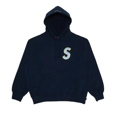 Pre-owned Supreme S Logo Hooded Sweatshirt 'navy' | Blue | Men's Size M