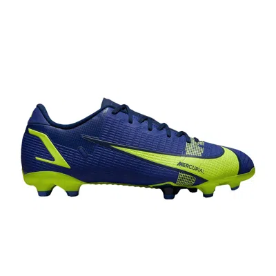 Pre-owned Nike Mercurial Vapor 14 Academy Fg Mg Gs 'lapis Volt' | Blue | Kid's Size 5