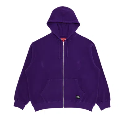 Pre-owned Supreme Hooded Zip Up Thermal 'purple' | Men's Size M