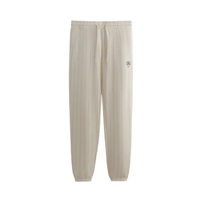 Pre-owned Kith For The New York Knicks Ny Pinstripe Williams I Sweatpant 'sandrift' | Cream | Men's Size M
