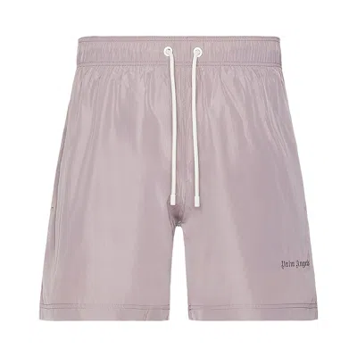 Pre-owned Palm Angels Classic Logo Swim Shorts 'lilac' | Purple | Men's Size Xl