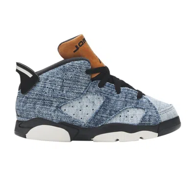 Pre-owned Air Jordan 6 Retro Td 'washed Denim' | Blue | Infant Size 6