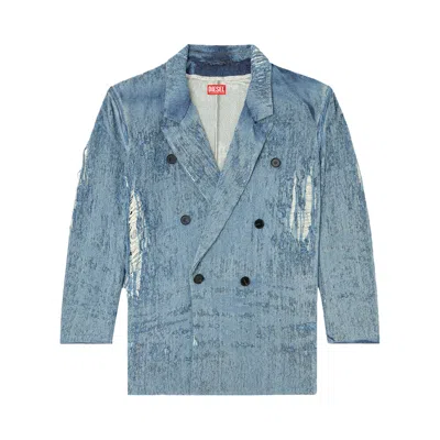 Pre-owned Diesel D-pekka-fsg2 Jacket 'denim' | Blue | Men's Size L