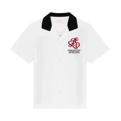 Pre-owned Aimé Leon Dore Monogram Bowling Shirt 'bone White' | Men's Size Xl