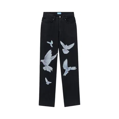 Pre-owned 3paradis 3.paradis Doves Baggy Denim Jeans 'black' | Men's Size 34