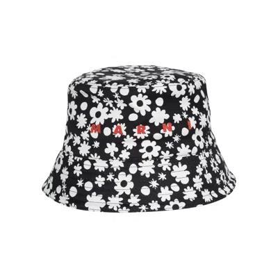 Pre-owned Marni Logo Bucket Hat 'black' | Men's Size L
