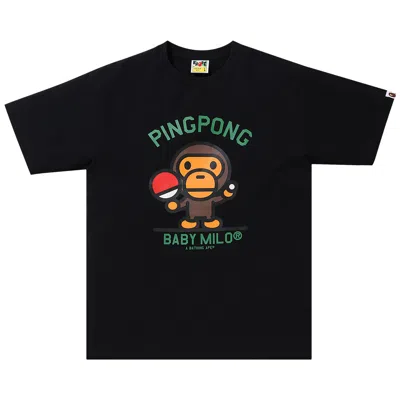 Pre-owned Bape Milo Pingpong Sports Tee 'black' | Men's Size Xl