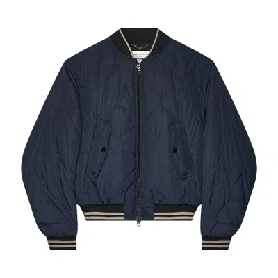 Pre-owned Dries Van Noten Padded Bomber Jacket 'navy' | Blue | Men's Size L