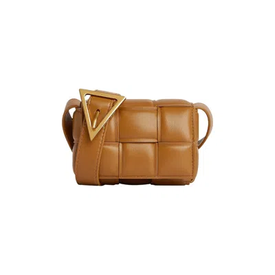 Pre-owned Bottega Veneta Padded Candy Cassette Shoulder Bag 'camel/gold' | Women's Size Onesize