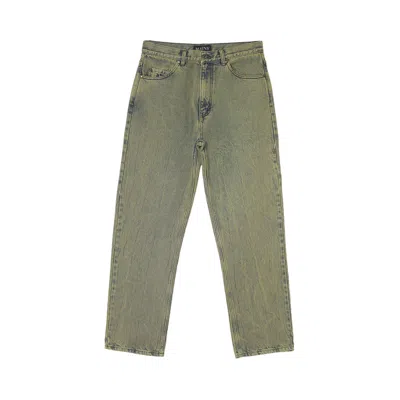 Pre-owned Mains Washed Denim Jeans 'green' | Men's Size L
