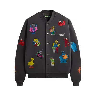 Pre-owned Kith X Sesame Street Marvin Bomber Jacket 'hematite' | Black | Men's Size L