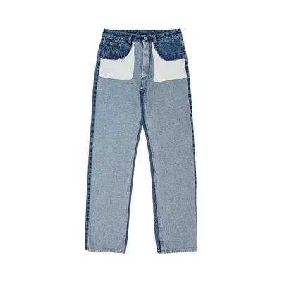 Pre-owned Mm6 Maison Margiela 5 Pockets Denim Pants 'medium Blue' | Women's Size 32