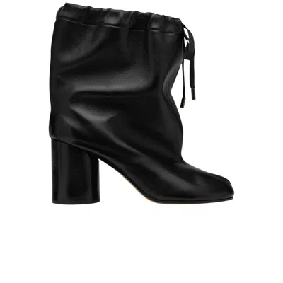Pre-owned Maison Margiela Wmns Tabi Drawstring Ankle Boot 'black' | Women's Size 39