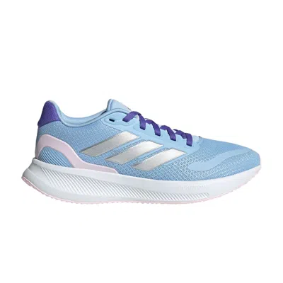 Pre-owned Adidas Originals Adidas Runfalcon 5 J 'glow Blue Silver Pink' | Kid's Size 3.5
