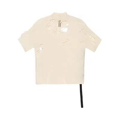 Pre-owned Rick Owens Drkshdw Tommy T-shirt 'natural' | White | Men's Size Onesize