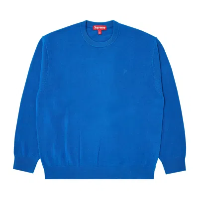 Pre-owned Supreme Cashmere Sweater 'blue' | Men's Size M