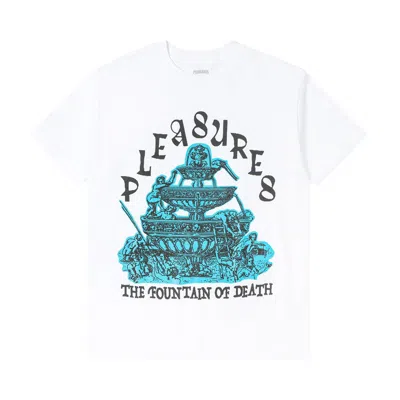 Pre-owned Pleasures Fountain T-shirt 'white' | Men's Size Xl