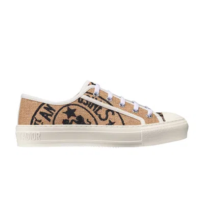 Pre-owned Dior Wmns Walk'n' 'union Print - Raw Beige' | Brown | Women's Size 38