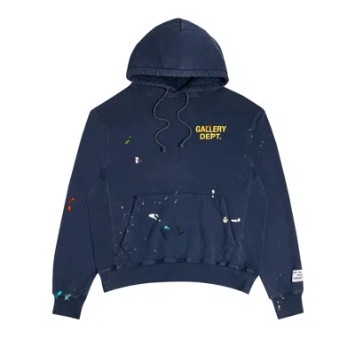Pre-owned Gallery Dept. Logo Painted Hoodie 'navy' | Blue | Men's Size Xl