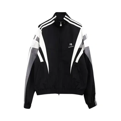 Pre-owned Balenciaga Sporty B Tracksuit Jacket 'black/grey' | Men's Size 46