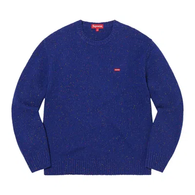 Pre-owned Supreme Small Box Speckle Sweater 'royal' | Blue | Men's Size S